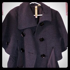 Soia & Kyo black wool coat